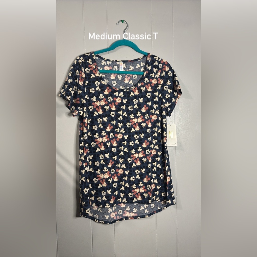 Disney Women's Mickey‎ Mouse Print Top - Blue